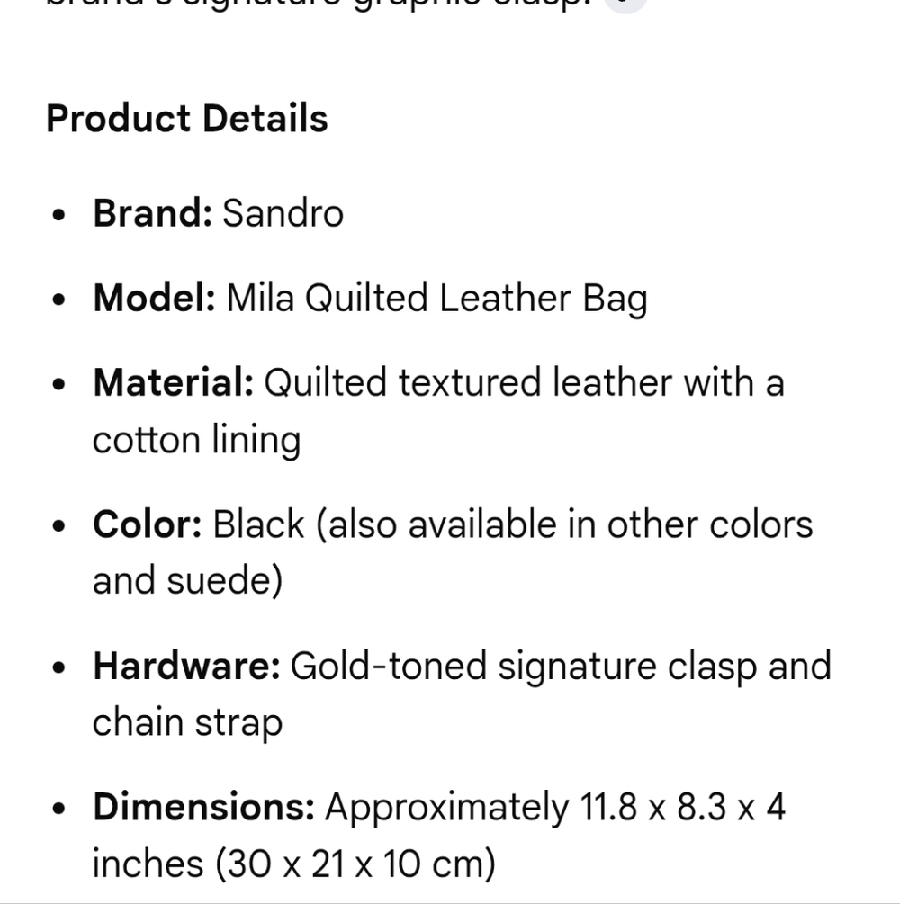 Sandro Mila Quilted Leather Bag - Picture 11 of 14